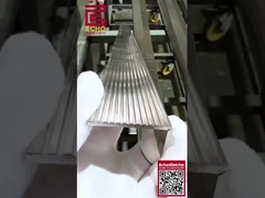 Niepoślizgowy wykończenie szyi schodowej płytki ze stali nierdzewnej