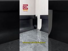 Aluminiowa listwa przypodłogowa LED | Nowoczesna listwa przyścienna z oświetleniem otoczenia #aluminumtrim