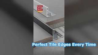 Listwa wykończeniowa ze stali nierdzewnej o kwadratowej krawędzi | Zewnętrzny profil ochronny narożników #StainlessSteelTileTrim