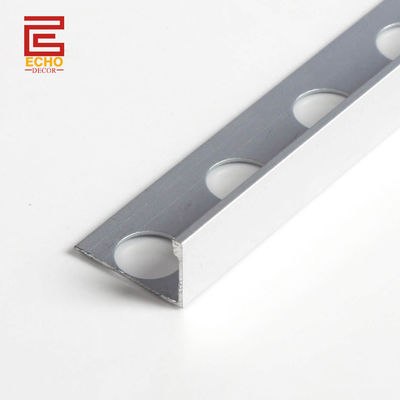 10mm Aluminium Straight Edge Tile Trim Minimalistyczny Polerowany Chrome Edge Strip
