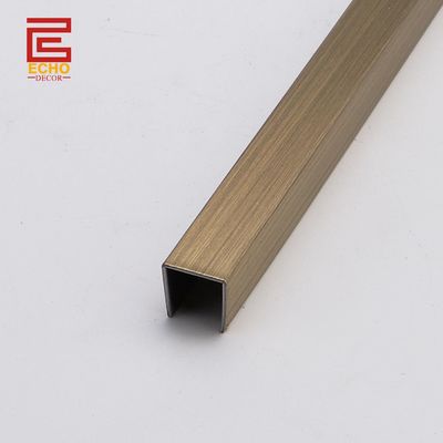 Metal U Channel Tile Trim Molding Flexible Tile Edge Trim dla krawędzi pulpitu