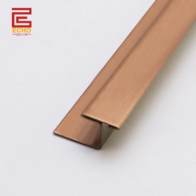 Metalowe płytki ceramiczne do płytek podłogowe Rose Gold 3m podłogi i dekoracji płytek krawędzi wykończenie