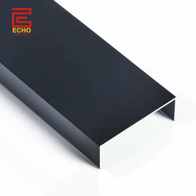Flat Bar Aluminium Chrome Tile Edge Trim Matte Black dla dekoracji ścian i podłogi