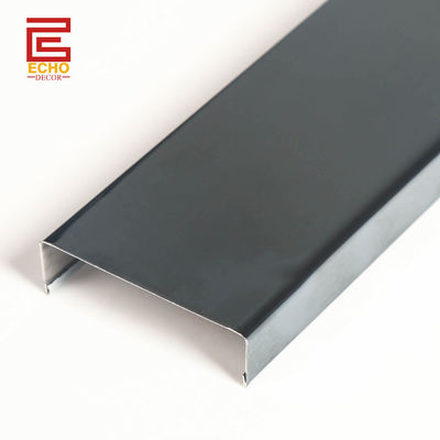 Flat Listello Nierdzewna płytka 100 mm szeroka czarna płytka