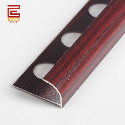 Aluminiowe drewno wygląd płytki wykończenie wokół płytki wykończenie płytki Backsplash płytki narożnik wykończenie