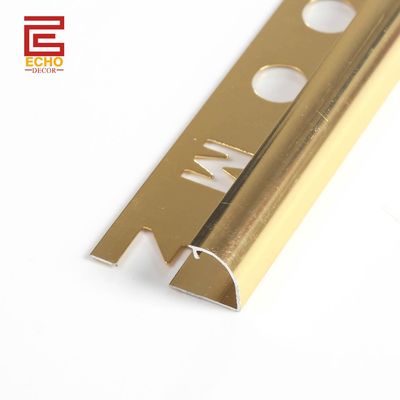 Złoty Aluminium Bullnose Border Edge Trim dla ochrony ceramicznych krawędzi