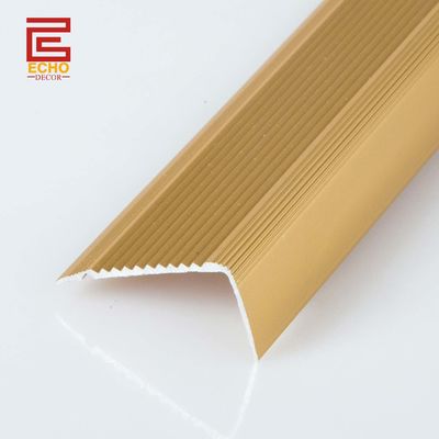 Złote L-formatowe wykończenie schowkowe Lvp niepoślizgowe Aluminiowe zewnętrzne pasy obrzeżne