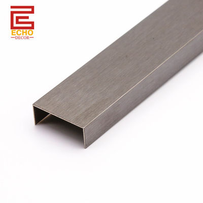 20mm szczotkowana czarna metalowa krawędź płytki wykończeniowej do płytek ceramicznych w łazience