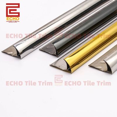 Low MOQ Carter Round Metal Stael Stael TILE TRIPE ZŁOTA 2,5 m