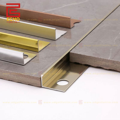 Glossy Aluminium Tile Trim dla ochrony granicy i dekoracji płytek Długość 2-3m/na zamówienie
