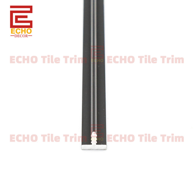 Metal T Shaped Tile Edging Trim Transition Edge Tile Trim Black 